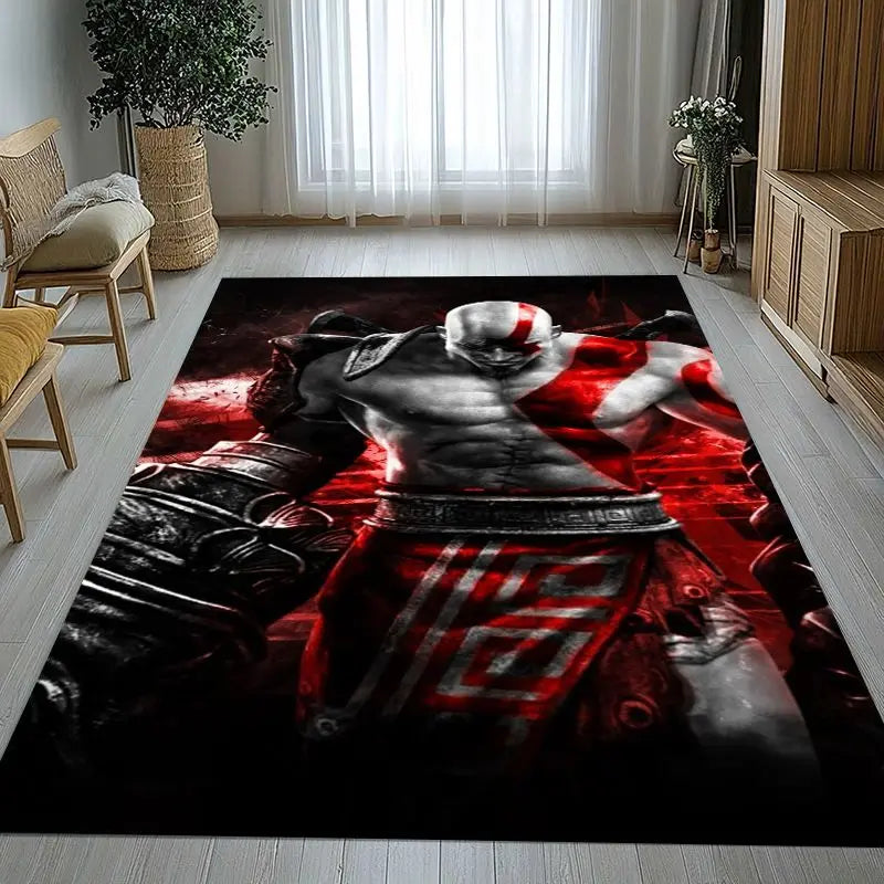 Game-Themed Non-Slip Area Rug for Living Room Bedroom Kids Playroom Home Decor