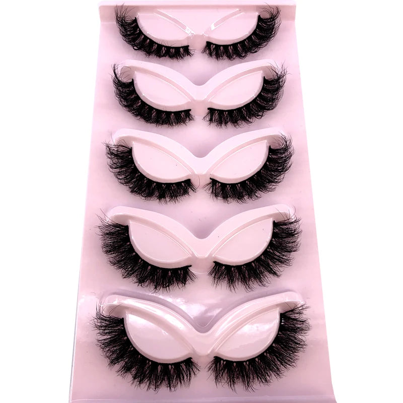False Eyelashes 3D Faux Mink Winged Fluffy Natural Long Strip Eye Makeup