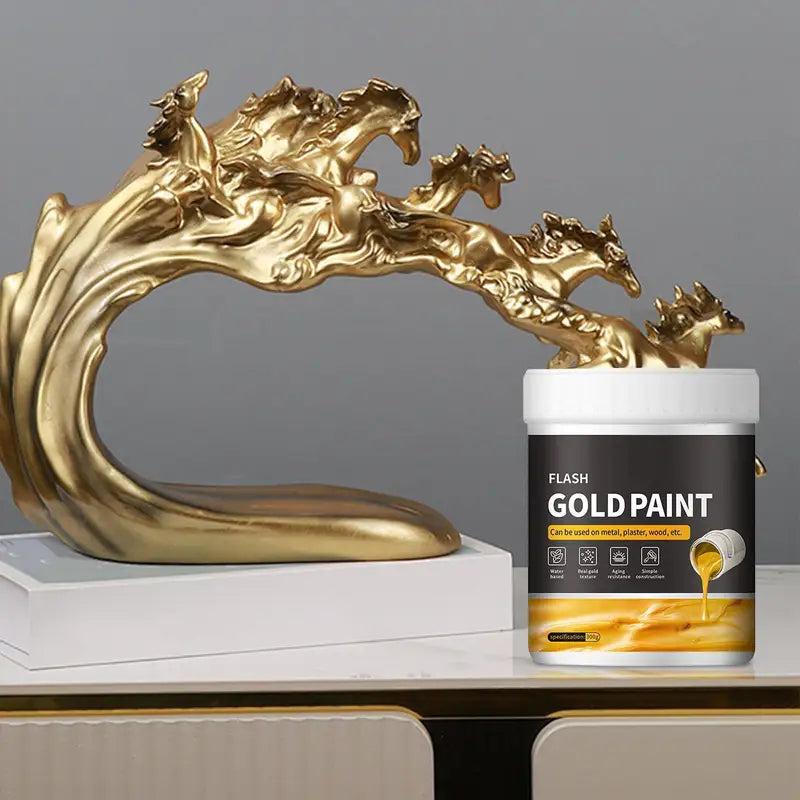 Liquid Gold Foil Paint - 300g Quick Dry Metal & Wood Craft Paint