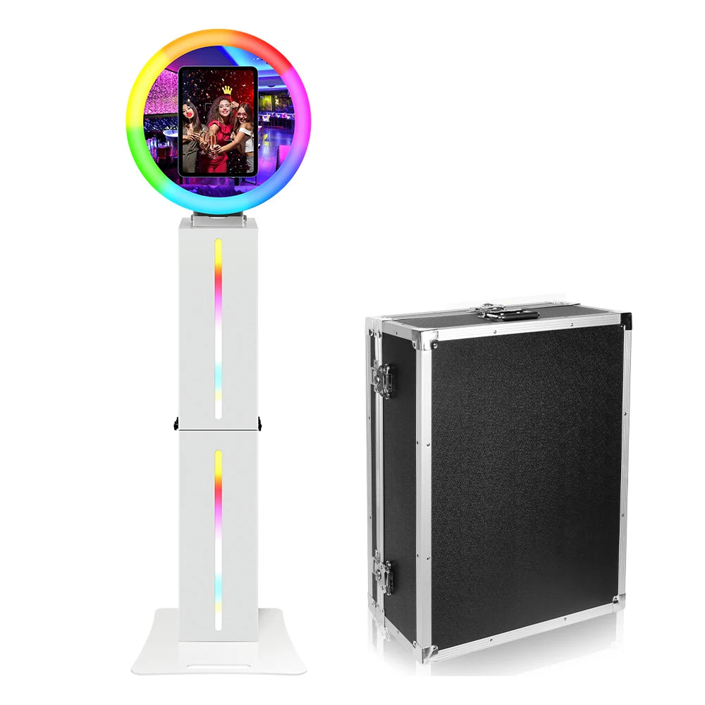 Portable LED Photo Booth for iPad 10.2-13 Inch Weddings & Events