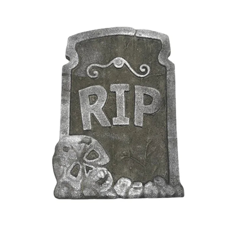 Halloween Foam Tombstone Decorations 4pcs Spooky Yard & Haunted House Props