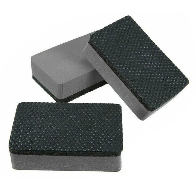 3-Piece Car Clay Bar Detailing Pad Sponge Set for Scratch Removal & Surface Polishing