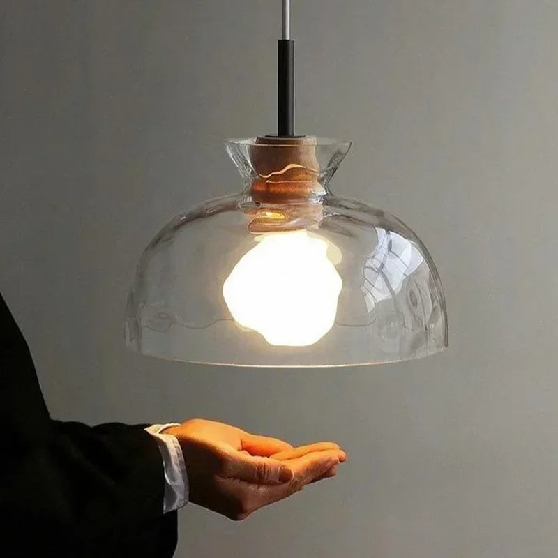 Japanese Style Pendant Lamp for Restaurant & Dining Rooms Modern Retro Glass Light