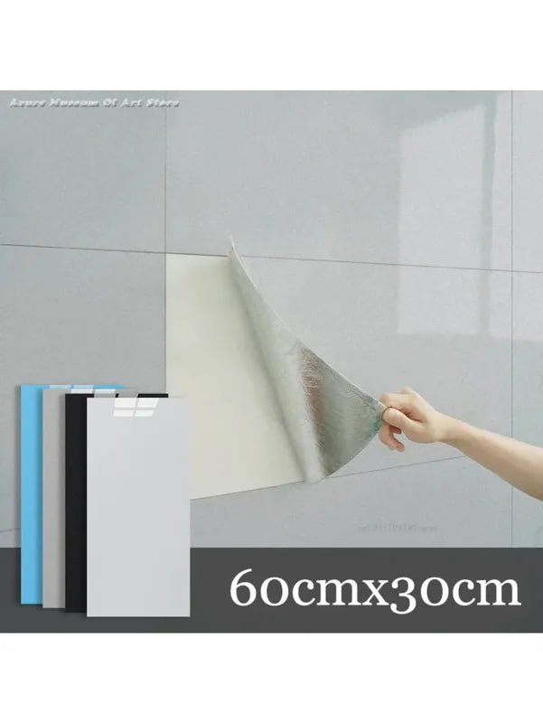 Self-Adhesive Marble Tile Stickers - Waterproof PVC Peel-and-Stick Wall & Floor Tiles
