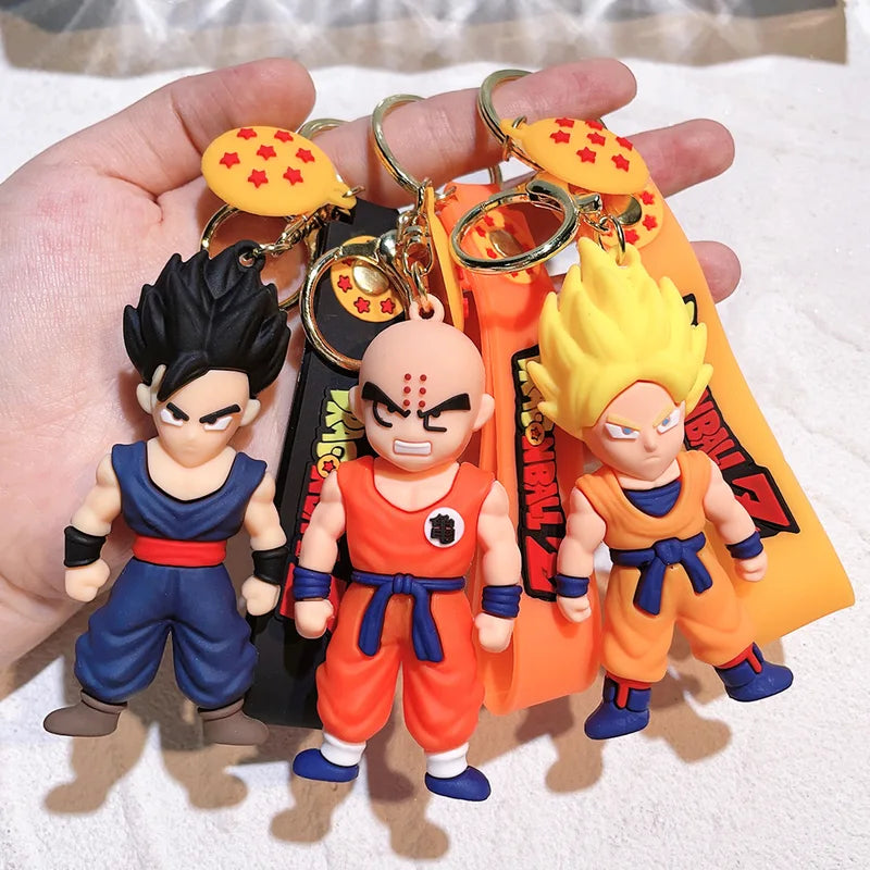 Dragon Ball Keychain Action Figures - Goku Vegeta Piccolo Cosplay Accessories
