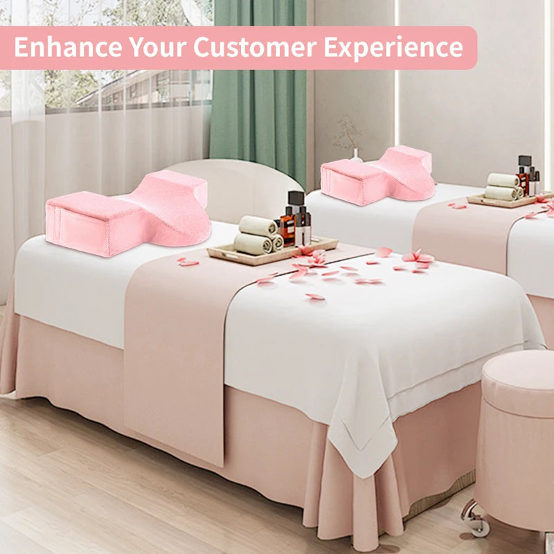 Eyelash Pillow Neck Support U-Shaped Memory Foam Pillow for Lash Extensions