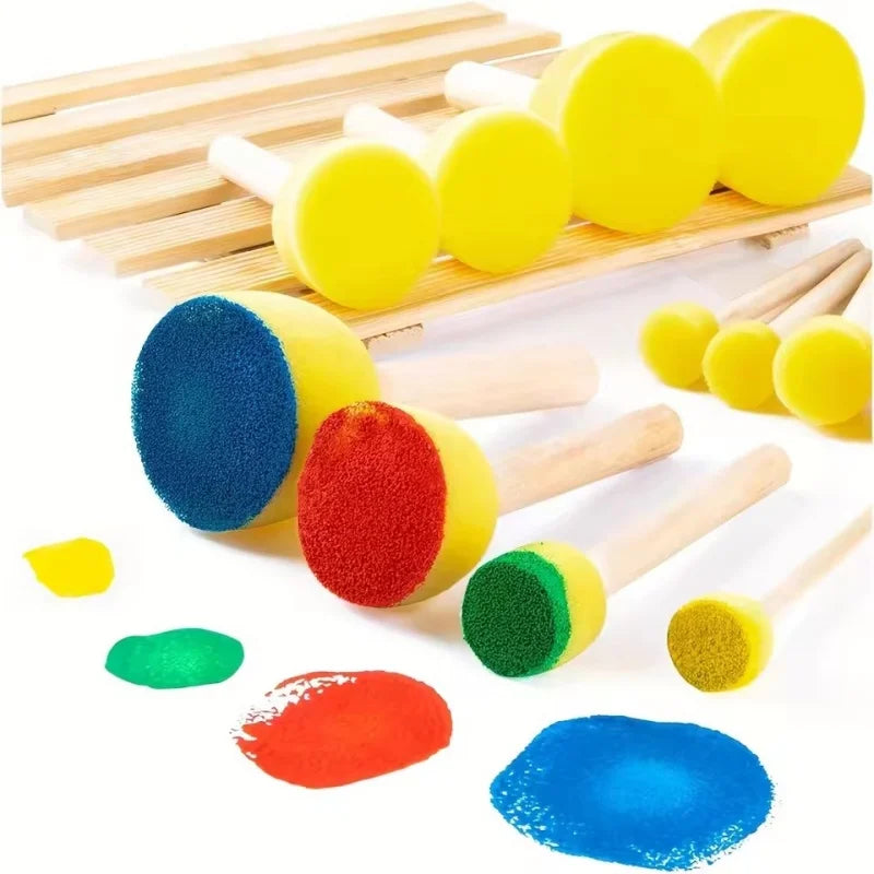 4PCS Drawing Sponge Seal Brush Set for Art & Graffiti DIY Painting