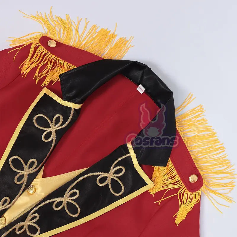 Circus Performance Costume Set for Men with Stand Collar Punk Style Cosplay