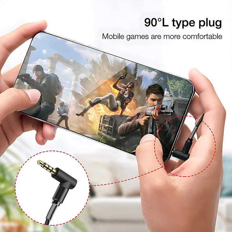 Heavy Bass In-Ear Headphones with Digital Chip & Mic - Wired 3.5MM/Type-C for Samsung & Android