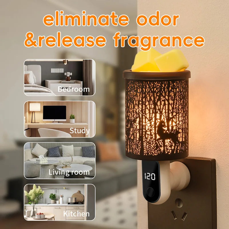 Electric Wax Melting Burner with Aromatherapy Fragrance Diffuser - Home Decor