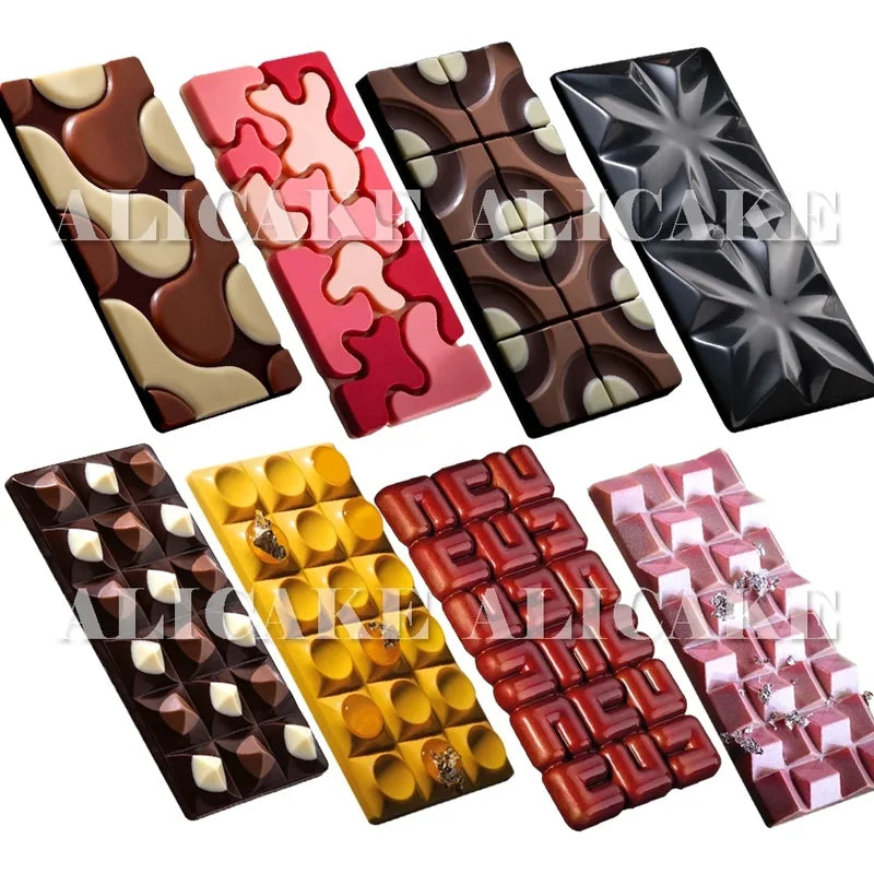 Polycarbonate Candy & Chocolate Molds for Baking and Confectionery - Multiple Colors