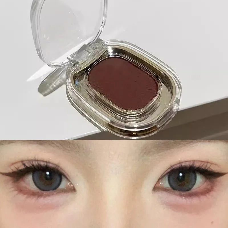 Red Brown Monochrome Eyeshadow Palette Waterproof Matte Eyeliner Makeup