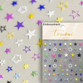Colorful 5D Star Nail Art Stickers - Self-Adhesive Kawaii Decorations