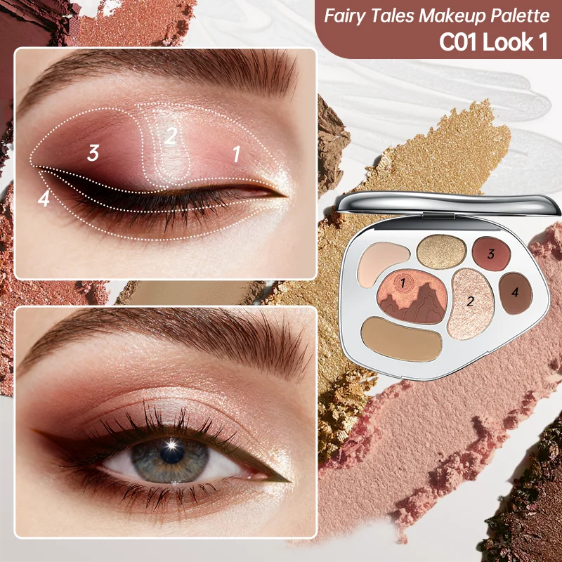 Full Face Makeup Palette with Eyeshadow Blush Highlighter & Contour Shades