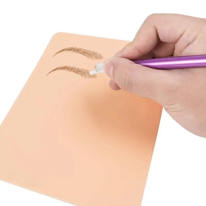 Blank Tattoo Practice Skin Double Sided Silicone for Beginners & Artists