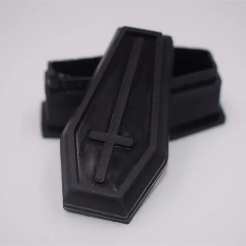 10pcs Mini Black Coffin Storage Boxes Halloween Decor Landscape Props
