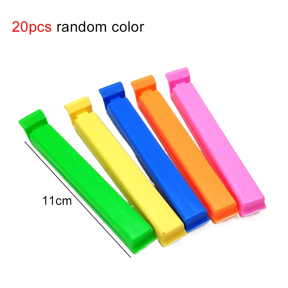 10/20 Pack Food Storage Bag Clips Sealing Clamp Kitchen Accessories