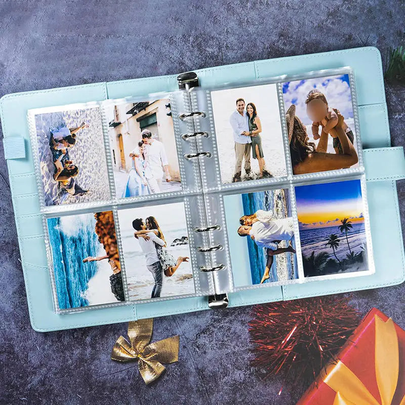 Loose Leaf Photo Album & Card Book Organizer - 25 Sheets, PVC, Multiple Colors