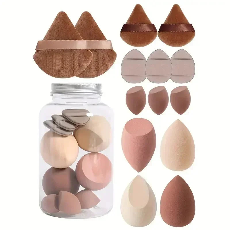 12/14Pcs Makeup Sponge Set for Foundation Blending Cosmetic Puff Beauty Egg