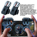 6-Finger Mobile Gaming Trigger Controller for PUBG - Joystick & Aim Keys