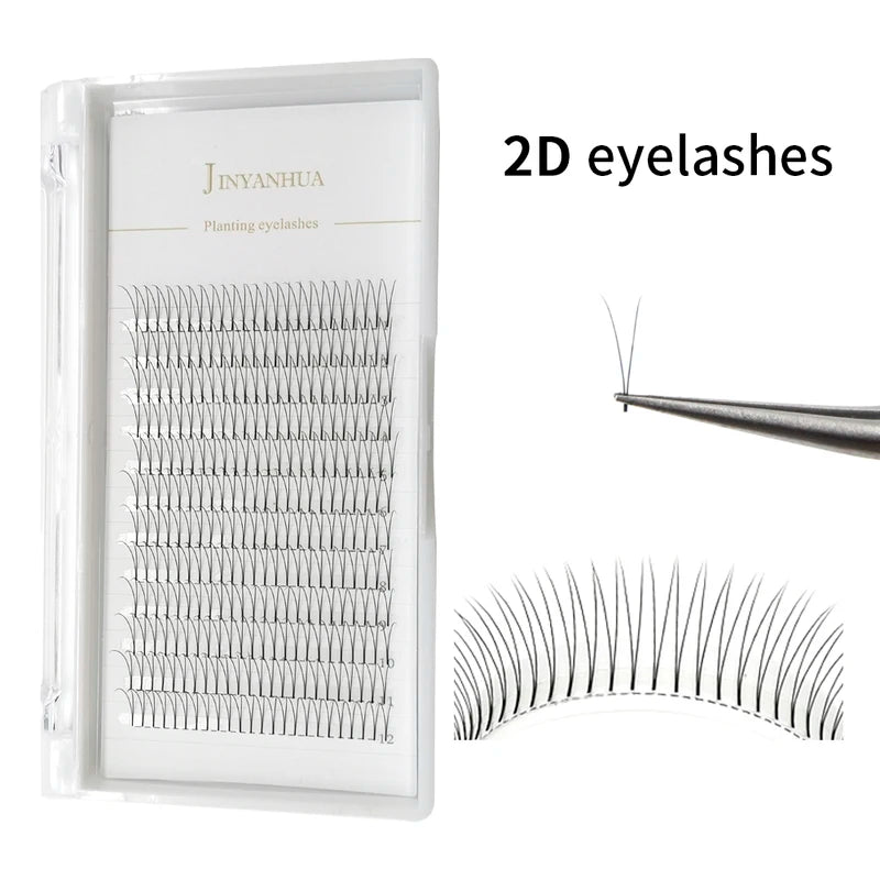 Premade Volume Lash Fans 2D-6D Short Stem Eyelash Extensions 0.07/0.10mm