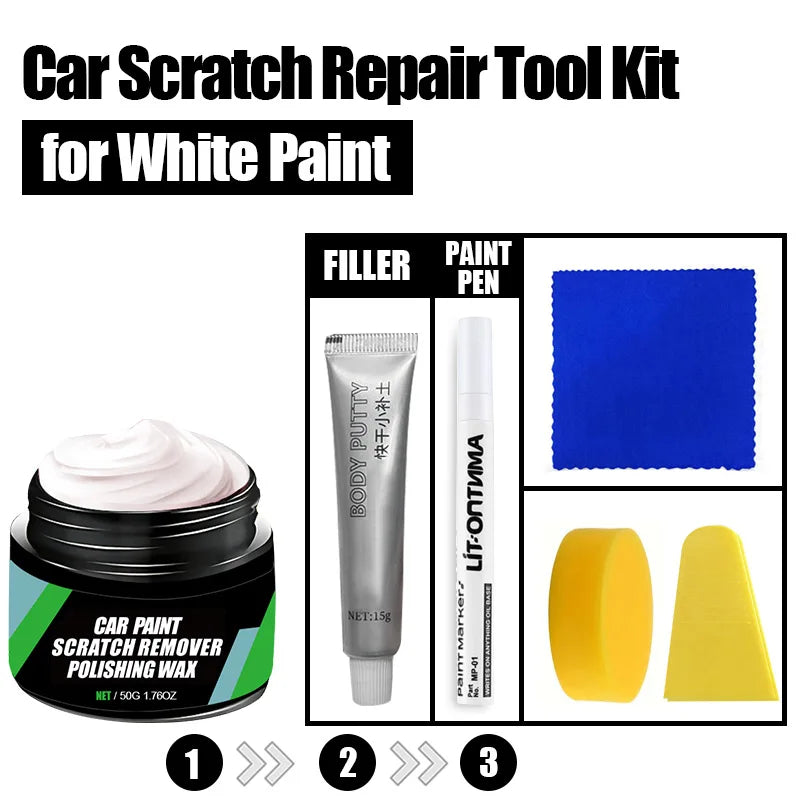 Car Scratch Remover Paint Care Kit - Auto Swirl & Scratch Repair Polishing Tools