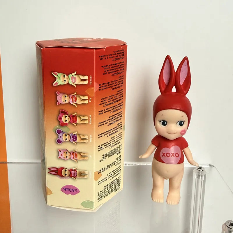 Mini Angel Kiss Series Blind Box Figurines - Cute Desktop & Car Decorations