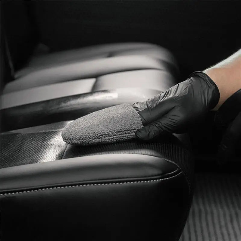 Car Wax Applicator Mitts Microfiber Foam Polishing Sponge for Auto Detailing