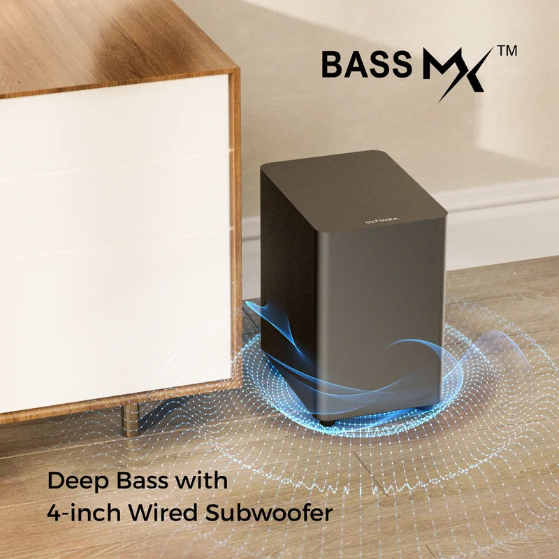 7.1 Channel TV Sound Bar System with Wireless Surround Speakers & App Control