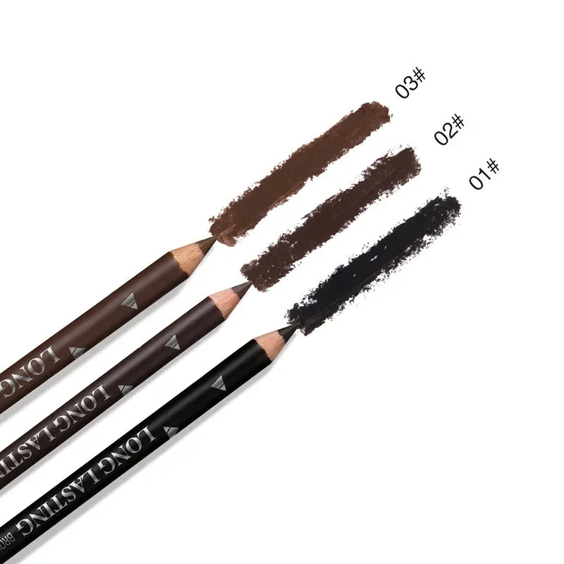 Long Lasting Waterproof Eyebrow Pencil & Eyeliner Set - Permanent Makeup Tools