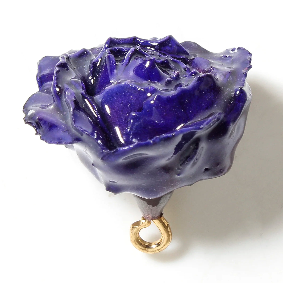 Handmade Resin Flower Charms for Jewelry Making - Multicolor 20x16mm