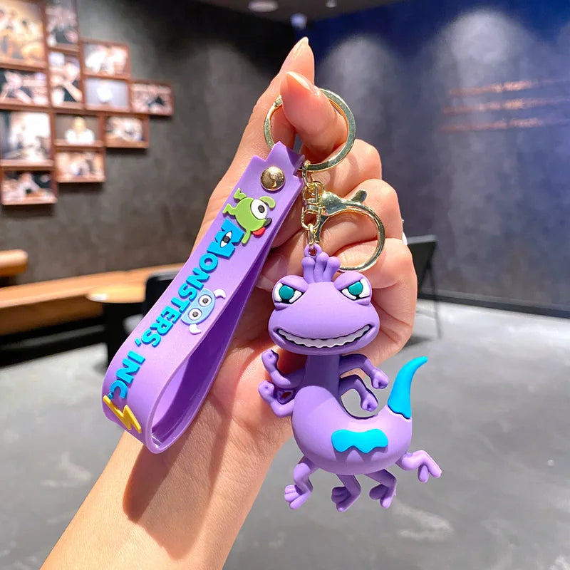 Monster University Keychain Toy Figure with Backpack Clip - Cute Anime Collectible