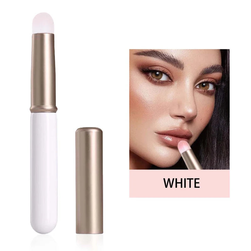 Mini Lip Brush for Lipstick and Concealer - Soft Round Tip Makeup Tool
