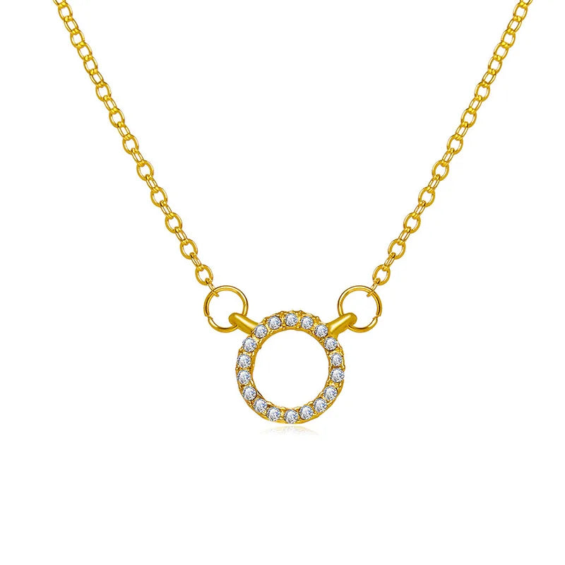 Elegant Geometric Zircon Pendant Necklace for Women – Party Jewelry Gift