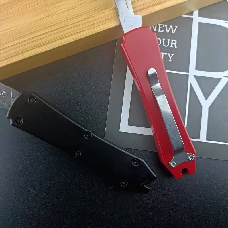 Multi-Purpose Camping & Outdoor Utility Pocket Knife - 440C Steel Blade, Zinc Alloy Handle
