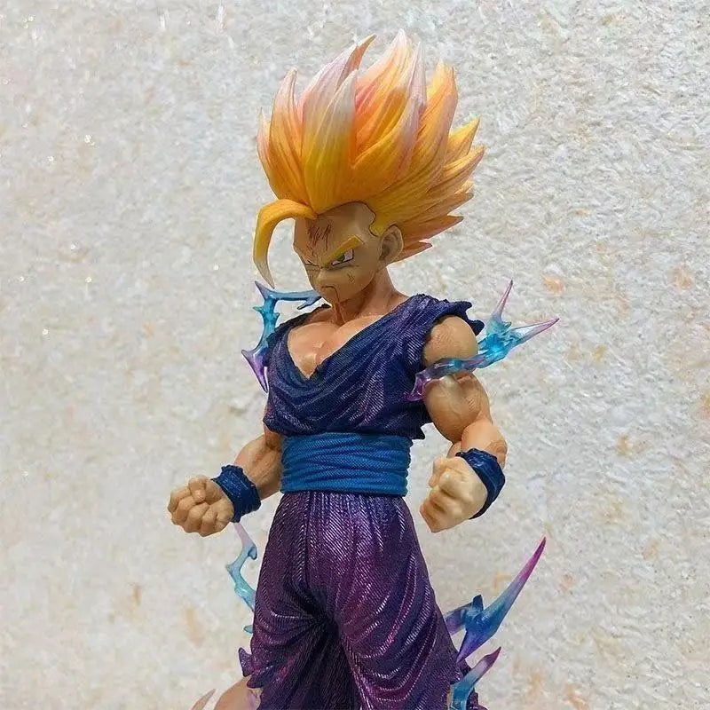 Dragon Ball Z Son Gohan Super Saiyan 2 Action Figure with Lightning & Flame Base