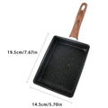 Non-Stick Tamagoyaki Pan - Japanese Rectangular Egg Skillet, 6.3 Inch