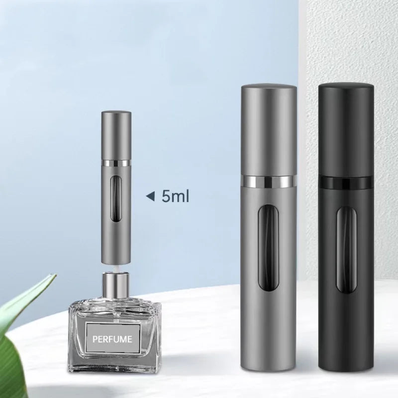 8ml Glass Refillable Perfume Atomizer Bottle with Spray Pump - Portable Travel Cosmetic Container