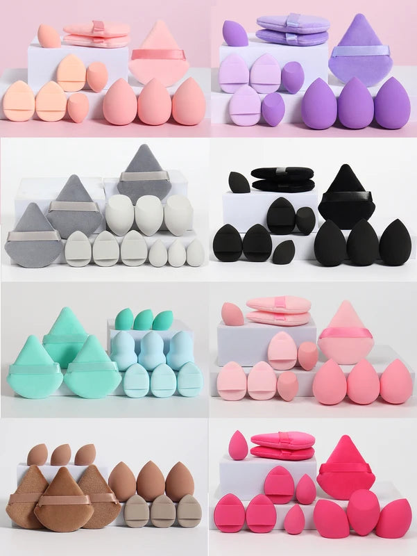 12-Piece Makeup Sponge Set with Powder Puffs, Beauty Eggs & Applicators