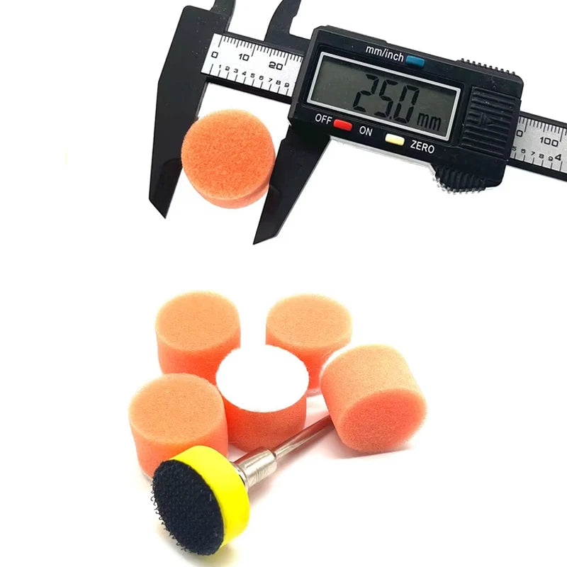 25mm Car Buffing and Polishing Pads Set for Rotary Tool - 50Pcs