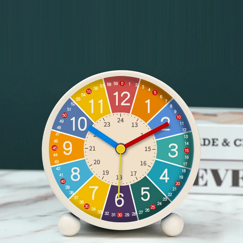 Children's Silent Desktop Alarm Clock - Cartoon Wake Up Clock for Kids & Bedroom