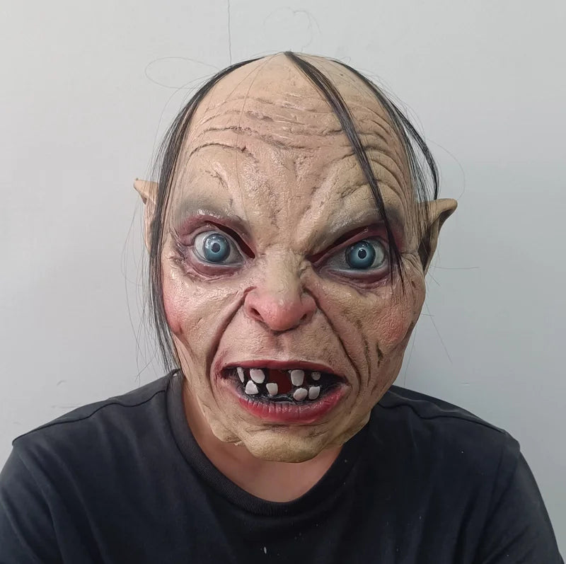 Gollum Latex Mask Cosplay Horror Mask for Halloween Party & Masquerade