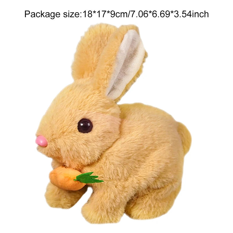 Electric Rabbit Pet Toy with Sounds & Movements - Interactive Plush Bunny for Kids