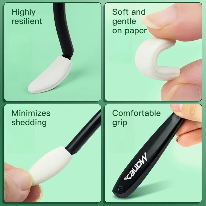 Sketch Blending Brush with Replaceable Sponge Head for Art Highlights and Shading