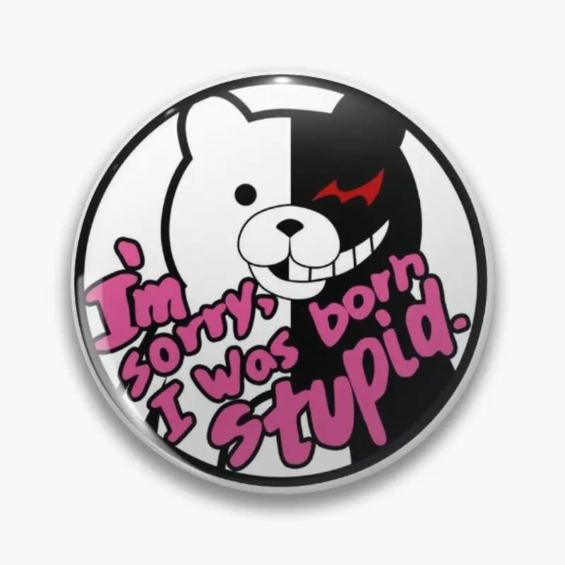Customizable Funny Pin Button Badge - Stupid Joke Lapel Brooch Accessory