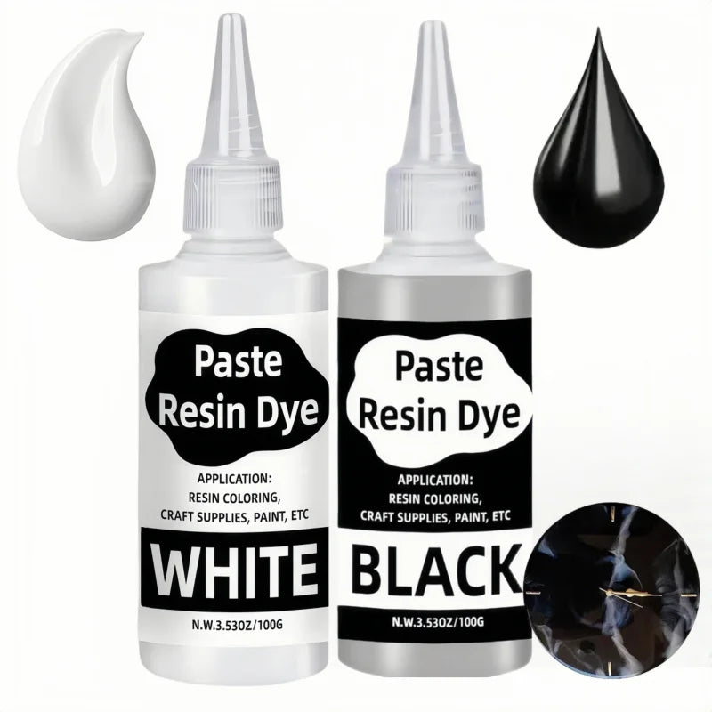 Concentrated Epoxy Pigment Paste Set for Resin Art - Multiple Colors, Easy Mix, Opaque & Translucent Liquid Dyes