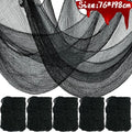 Halloween Bloody Black Gauze Creepy Cloth for Horror Party & Haunted House Decor