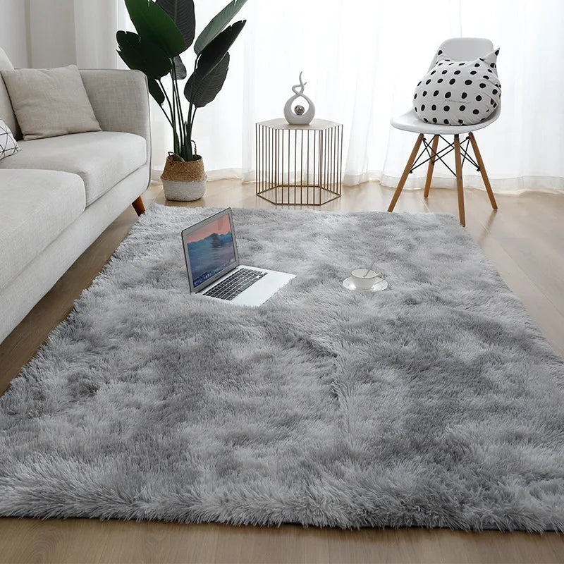 Machine Washable Shaggy Area Rug for Bedroom and Indoor Floors – Soft Non-Slip Carpet