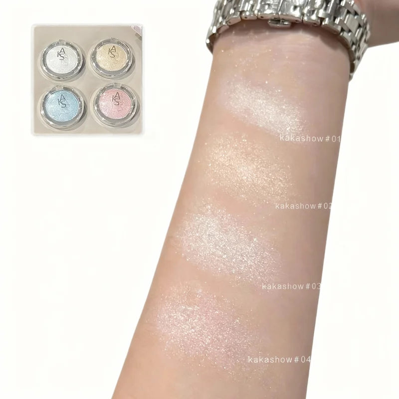 High-Quality Shimmer Face & Eye Highlighter Cream Long Lasting Glitter Makeup