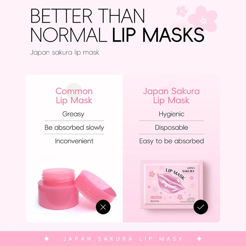 Moisturizing Lip Mask Set - Hydrating Repair Lip Care Patches for Smooth Lips